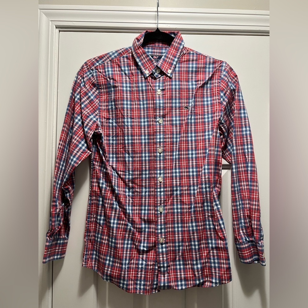 Set of 3 Boy’s Vineyard Vines Button Down Dress Shirts Size Medium 12-14 - Picture 4 of 12